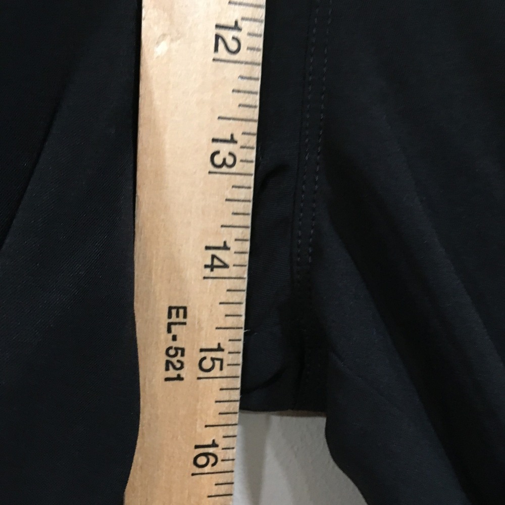 Ododos High Waist Super Wide Leg Pants Womens XL Black Minimalist Modern Capsule - Picture 8 of 13